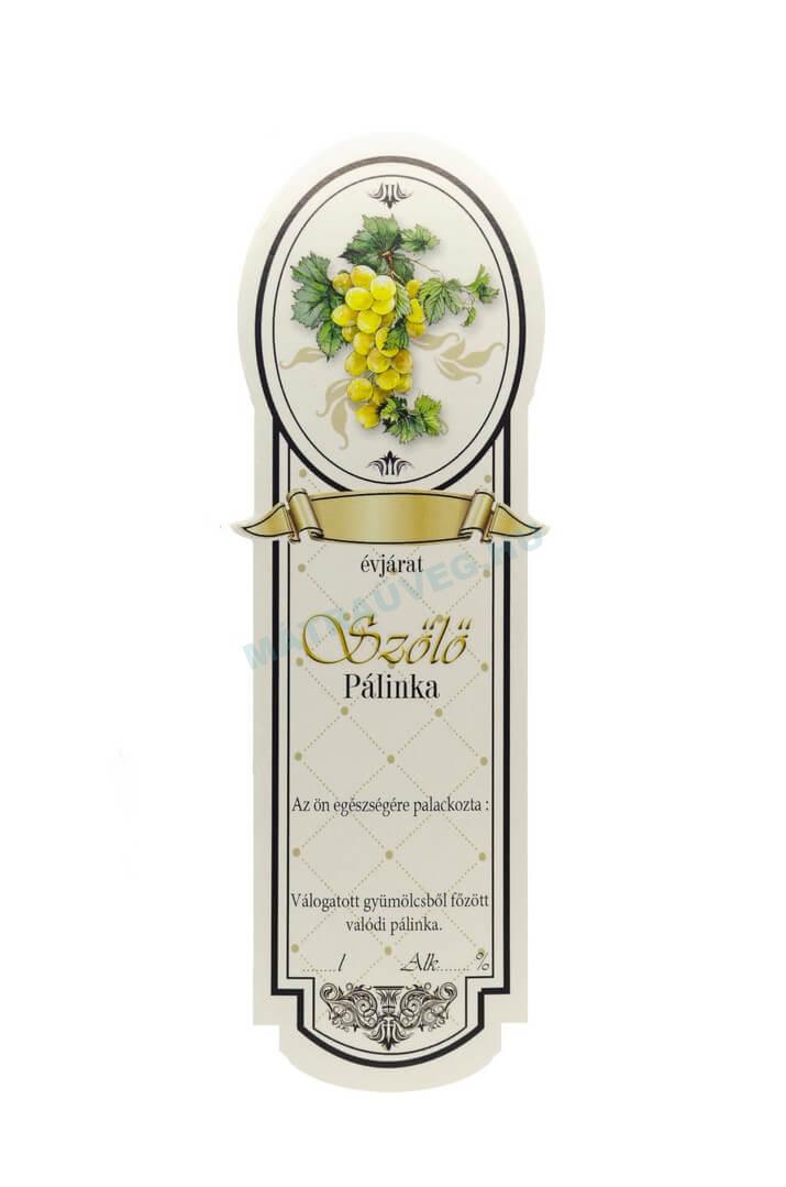 Üveg-Gyöngy Mátra Kft. - Öntapadós pálinkás üveg címke