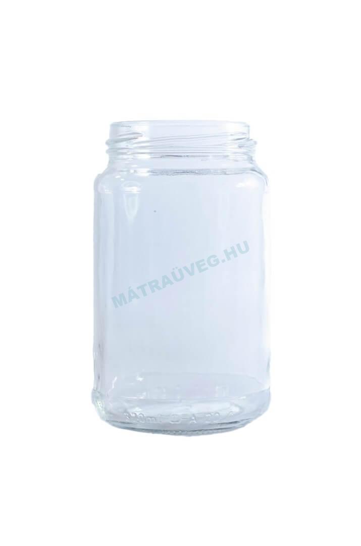 Üveg-Gyöngy Mátra Kft. - sima falú befőttes üveg 370 ml