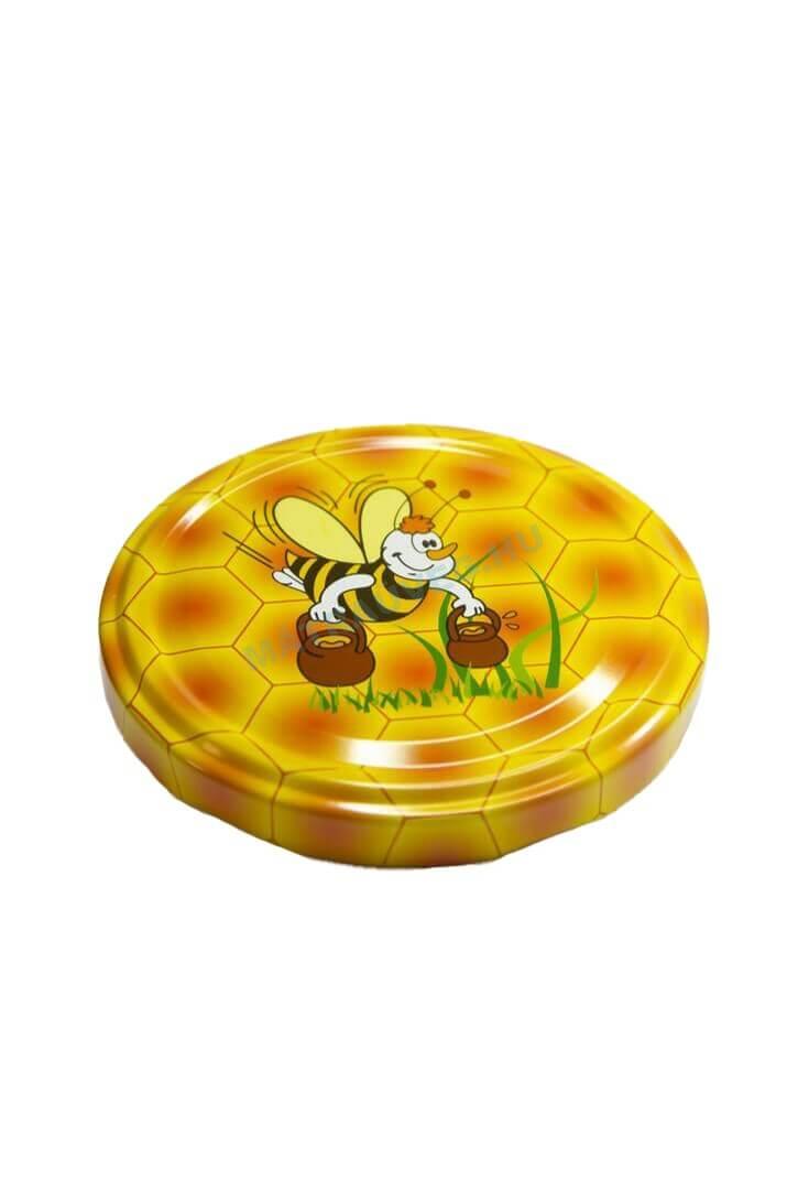 Üveg-Gyöngy Mátra Kft. - termelői mézes üveg lapka dolgozó méhecske