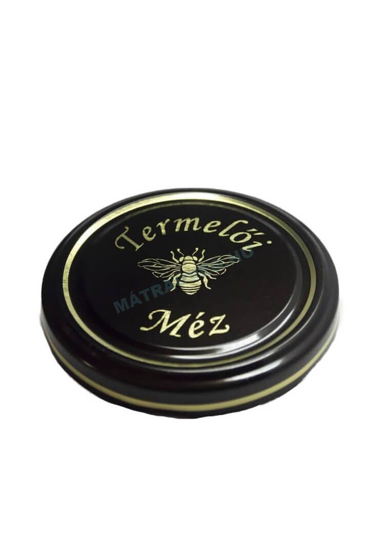 Üveg-Gyöngy Mátra Kft. - termelői mézes üveg lapka fekete