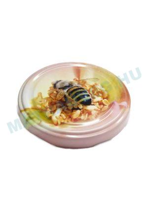 Üveg-Gyöngy Mátra Kft. - termelői mézes üveg lapka szorgos méhecske rózsaszín
