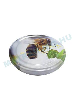 Üveg-Gyöngy Mátra Kft. - termelői mézes üveg lapka szorgos méhecske világos kék