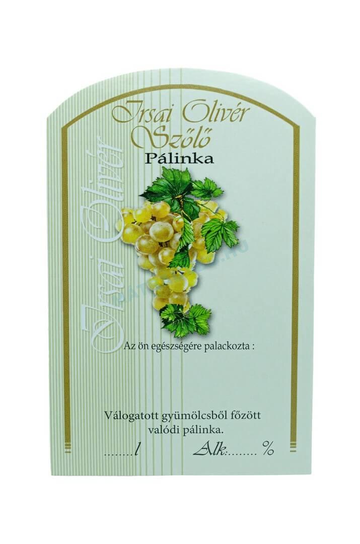 Üveg-Gyöngy Mátra Kft. - Öntapadós pálinkás üveg címke