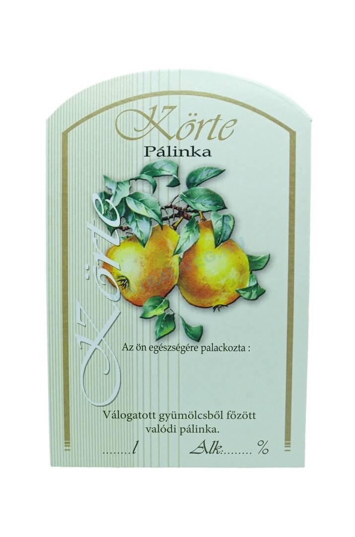 Üveg-Gyöngy Mátra Kft. - Öntapadós pálinkás üveg címke