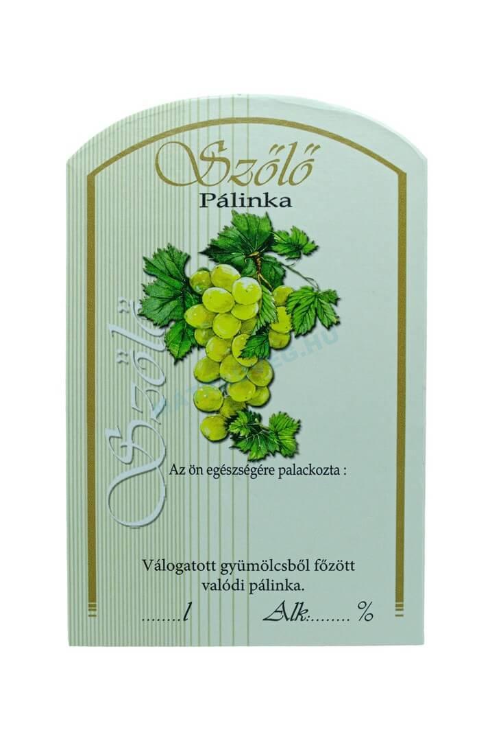 Üveg-Gyöngy Mátra Kft. - Öntapadós pálinkás üveg címke