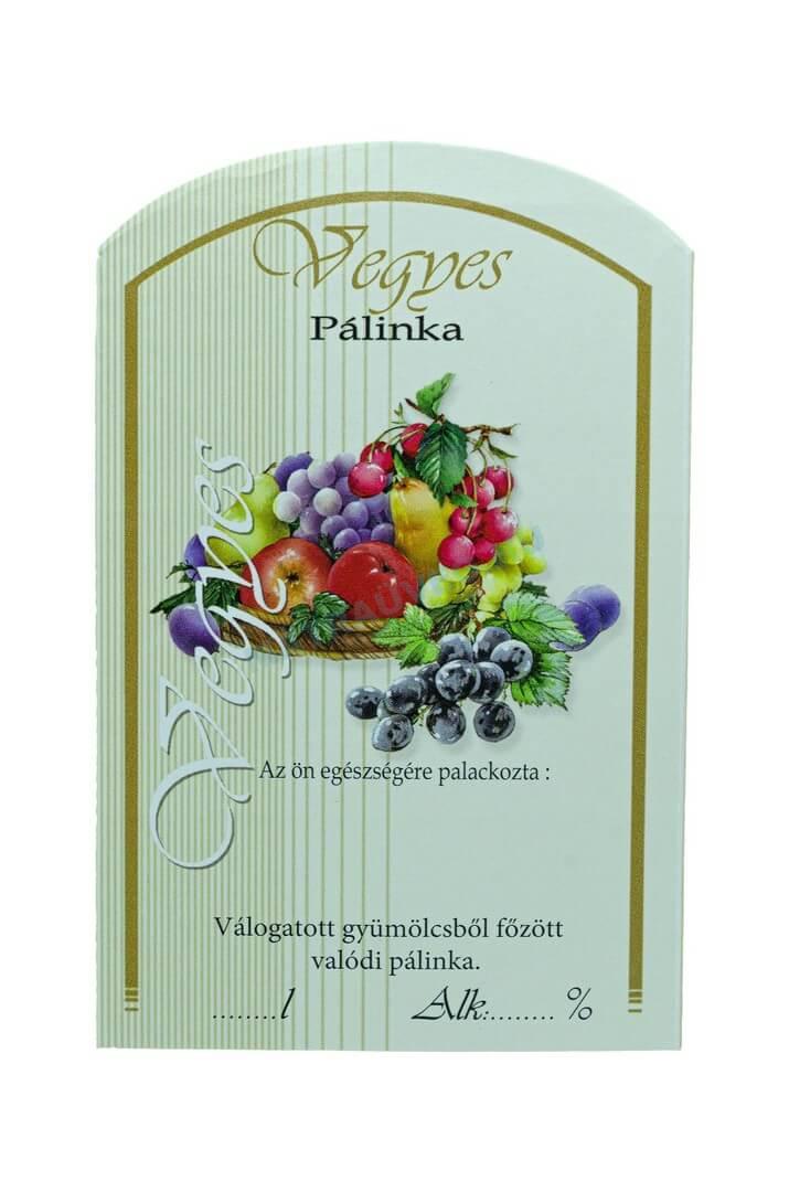 Üveg-Gyöngy Mátra Kft. - Öntapadós pálinkás üveg címke