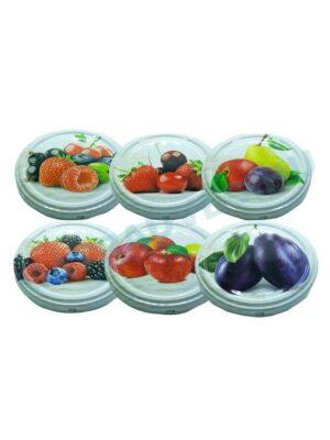 Üveg-Gyöngy Mátra Kft. - befőttes üveg lapka Gyümölcs mix II