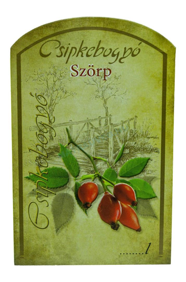 Üveg-Gyöngy Mátra Kft. - Öntapadós szörpös címke