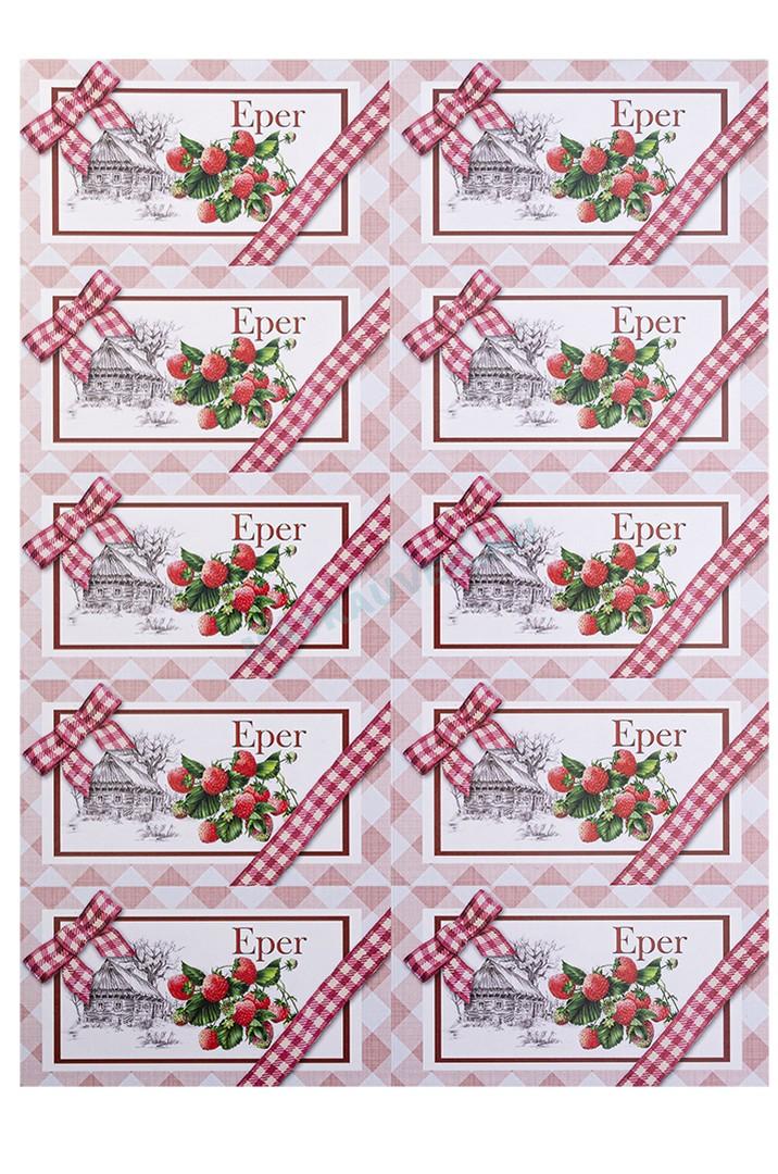 Üveg-Gyöngy Mátra Kft. - Öntapadós befőttes címke