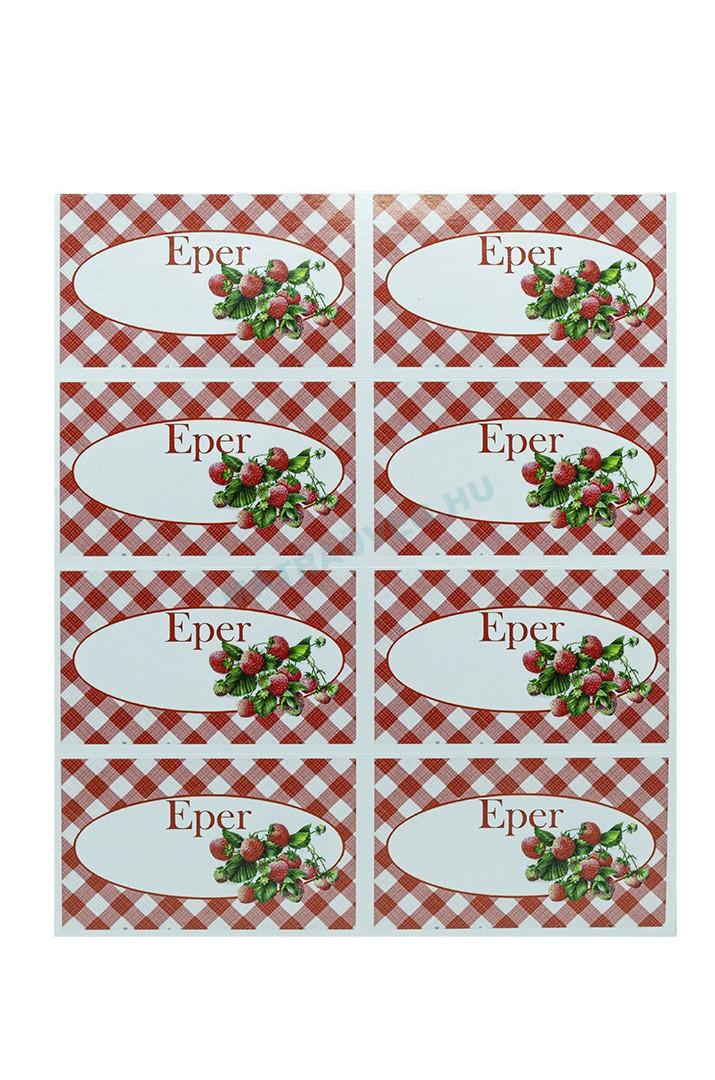 Üveg-Gyöngy Mátra Kft. - Öntapadós befőttes címke