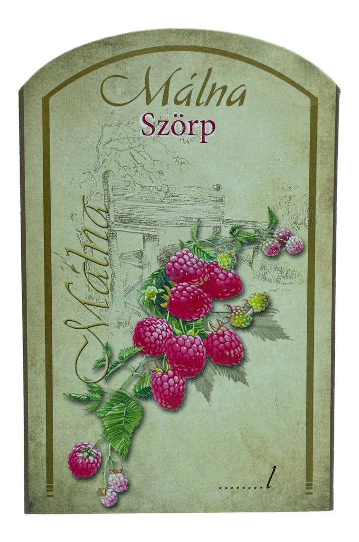 Üveg-Gyöngy Mátra Kft. - Öntapadós szörpös címke