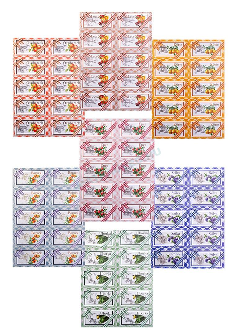 Üveg-Gyöngy Mátra Kft. - Öntapadós befőttes címkék