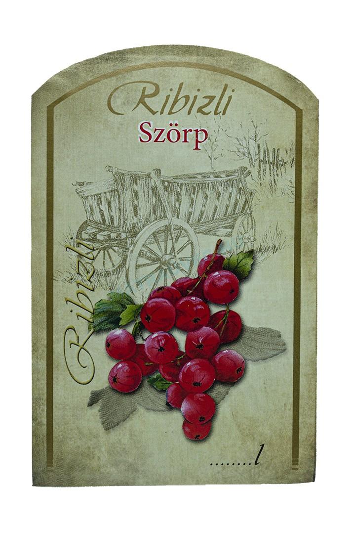 Üveg-Gyöngy Mátra Kft. - Öntapadós szörpös címke