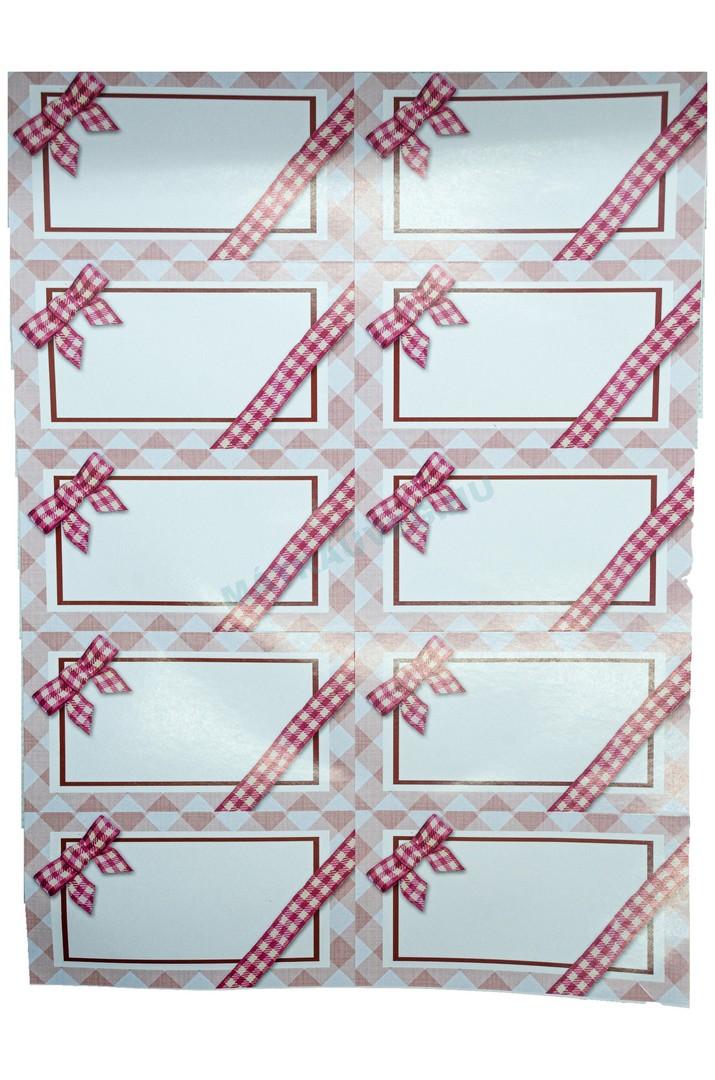 Üveg-Gyöngy Mátra Kft. - Öntapadós befőttes címke