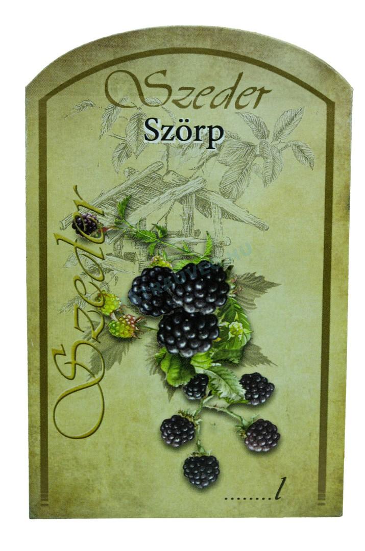 Üveg-Gyöngy Mátra Kft. - Öntapadós szörpös címke