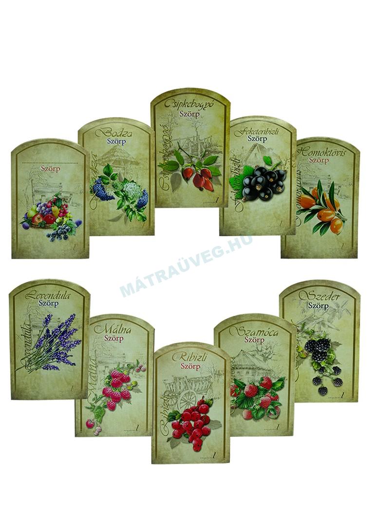 Üveg-Gyöngy Mátra Kft. - Öntapadós szörpös címkék