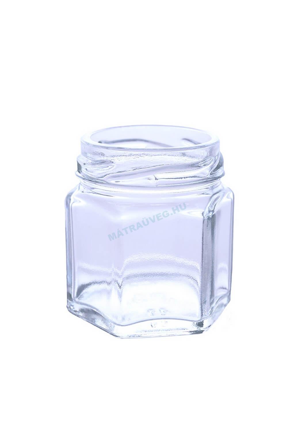 Üveg-Gyöngy Mátra Kft. - szögletes hatos befőttes üveg