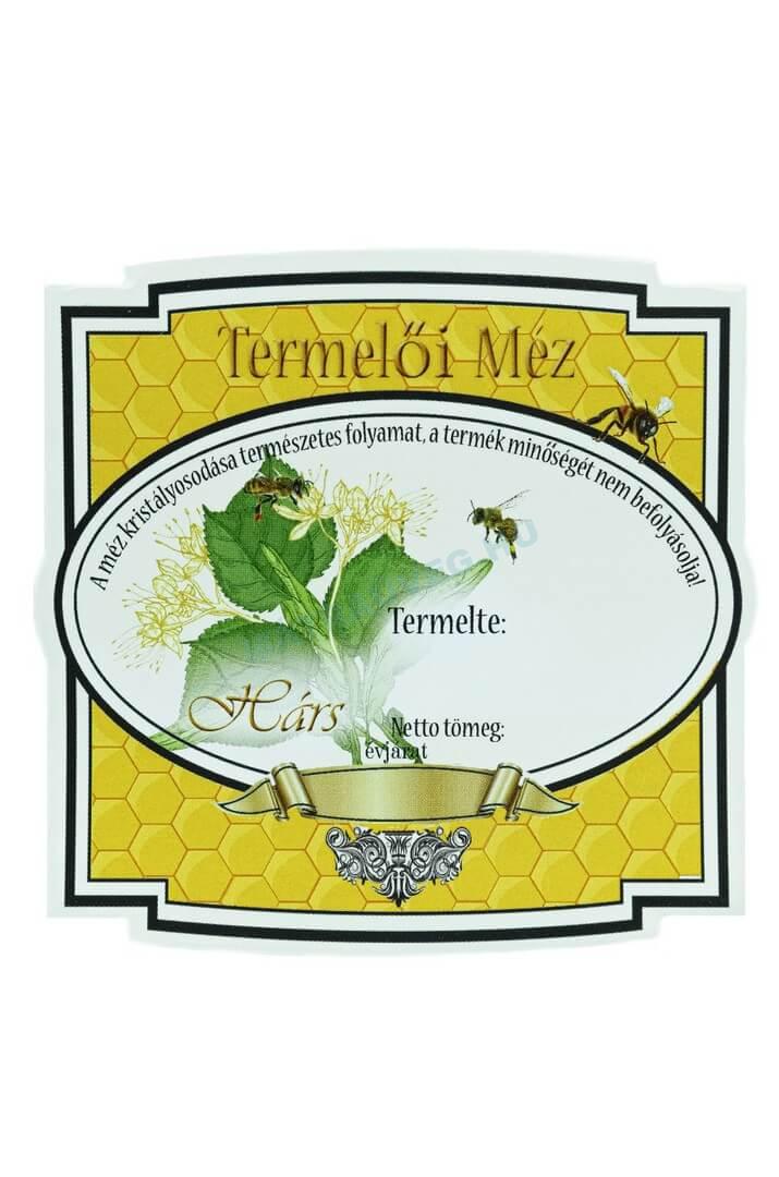 Üveg-Gyöngy Mátra Kft. - Öntapadós mézes üveg címke