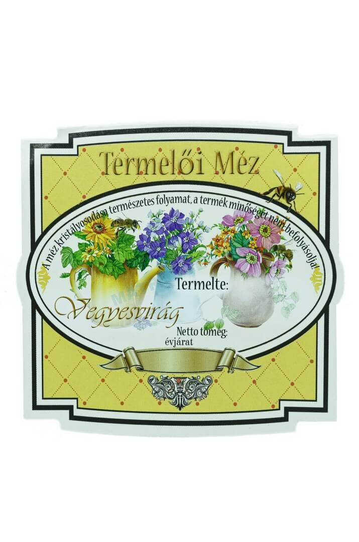 Üveg-Gyöngy Mátra Kft. - Öntapadós mézes üveg címke
