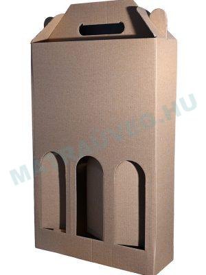 Üveg-Gyöngy Mátra Kft. - Pálinkás doboz, 3 ablakos