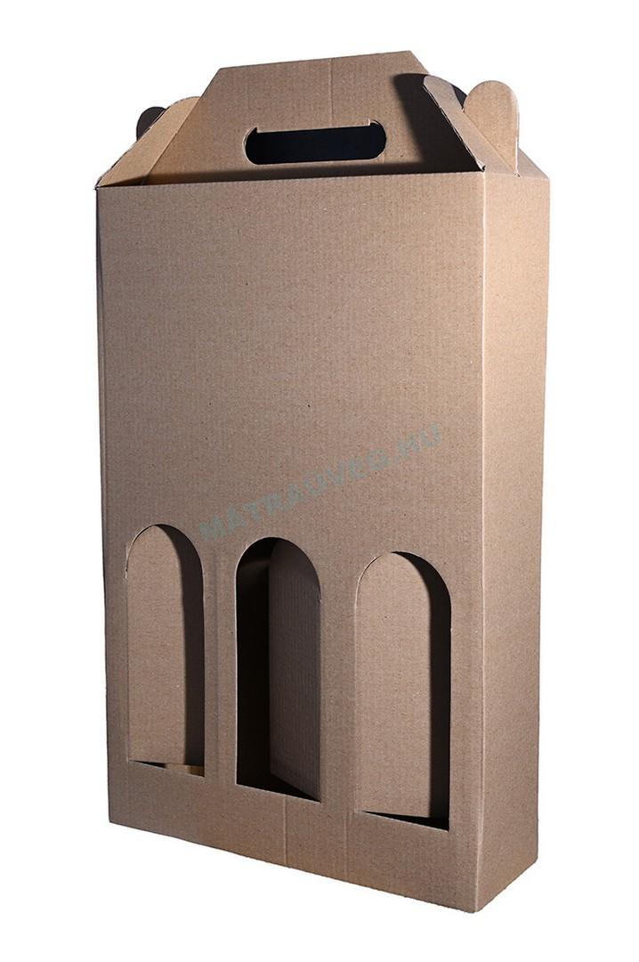 Üveg-Gyöngy Mátra Kft. - Pálinkás doboz, 3 ablakos