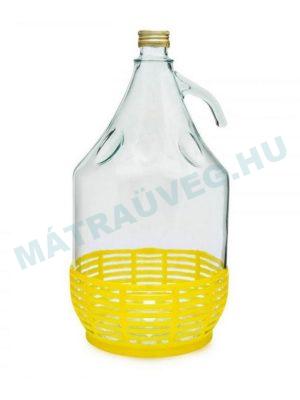 Pálinkás ballon (kosárral ,csavarzárral) 5000 ml