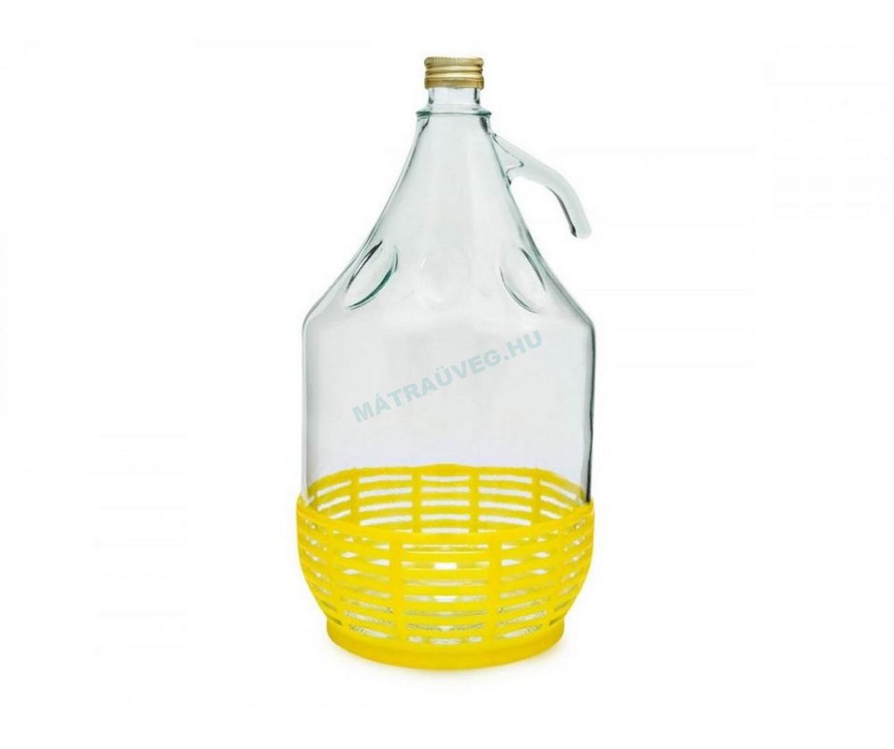 Pálinkás ballon (kosárral ,csavarzárral) 5000 ml